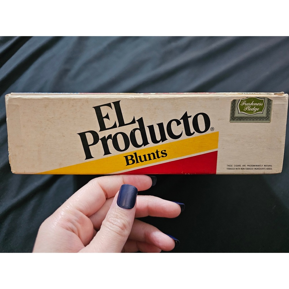 Vintage El Producto Blunts Cigar Box Empty Cardboard Tobacciana Collectible - Picture 2 of 8